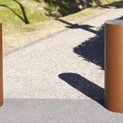 Large steel & cast iron bollards