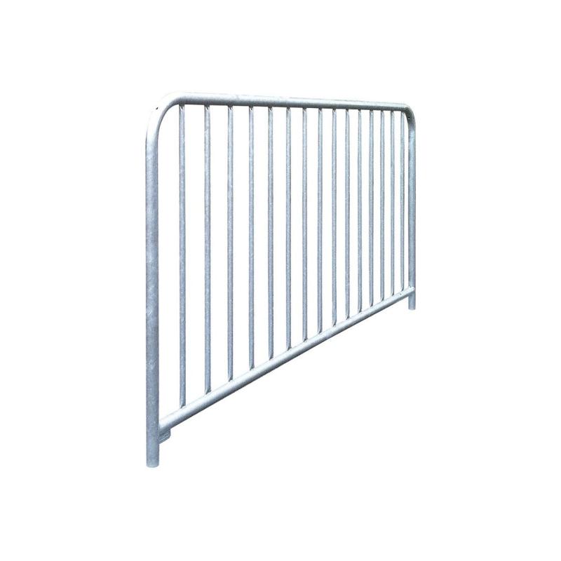 Galvanised safety guard railings