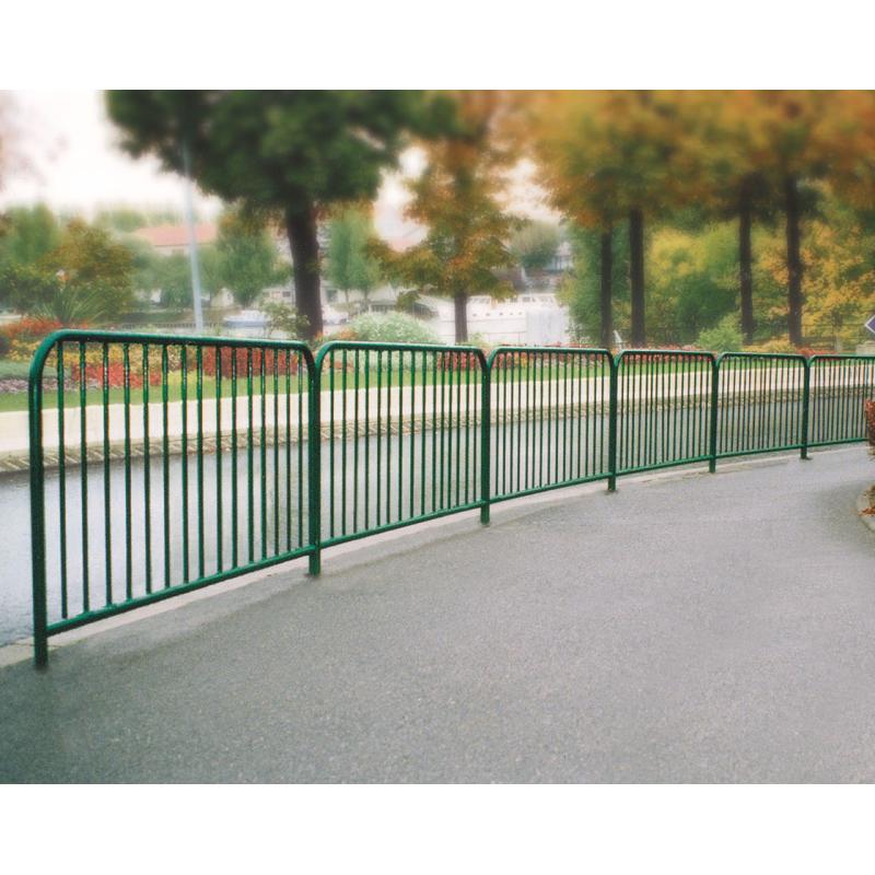 Painted safety guard railings