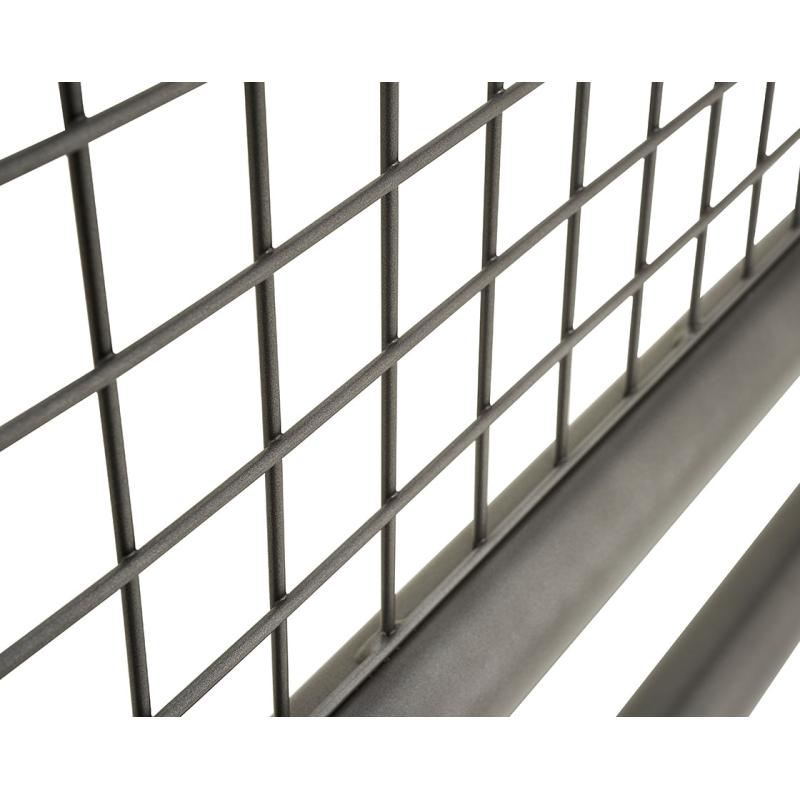 Linea railing with brushed stainless steel top cap