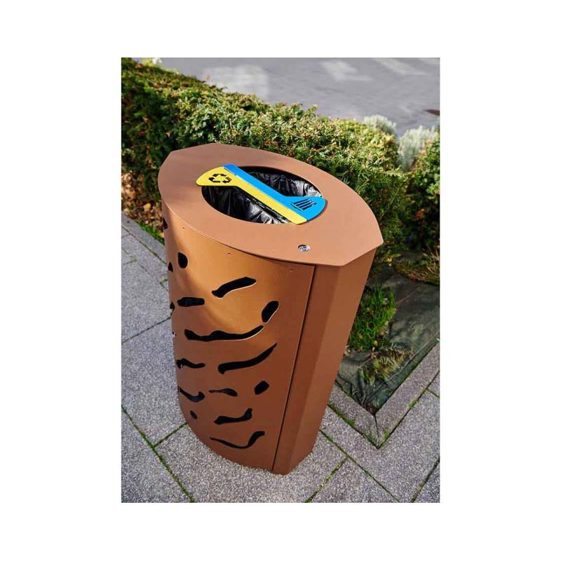 Venice recycling point bin 2 x 60 litres-1