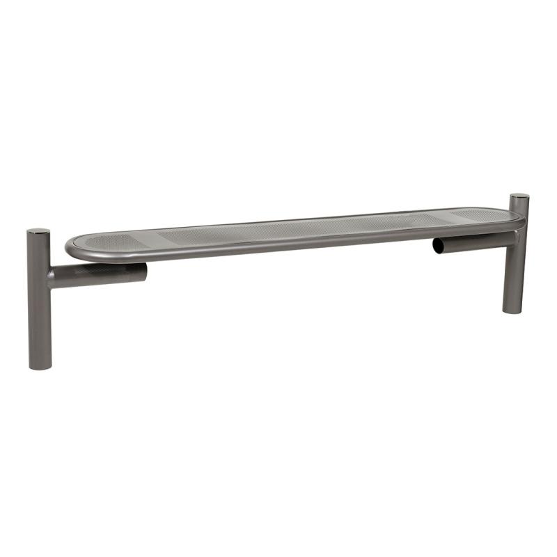 Estoril bench  - brushed stainless steel top