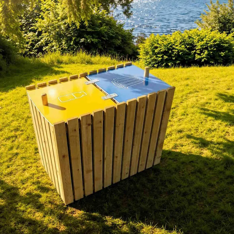 Turin recycling bin 2 x 100 litres
