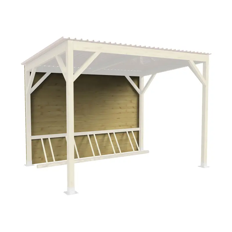 Side cladding for Turin Bicycle shelter