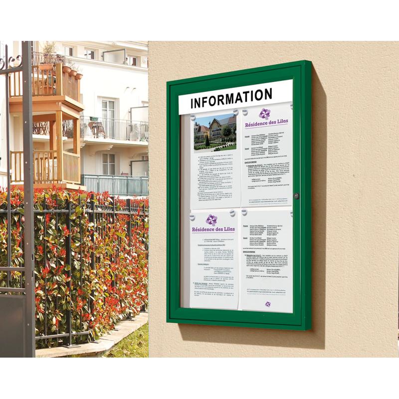 "Tradition" outdoor notice boards - internal header
