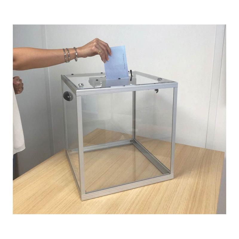 Lockable transparent ballot / suggestion boxes-5