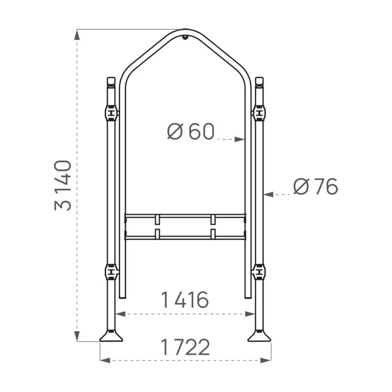 Province town entrance signage support – Agora