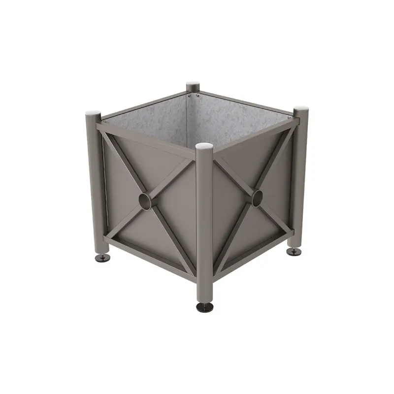 Province steel planters – Brushed stainless steel