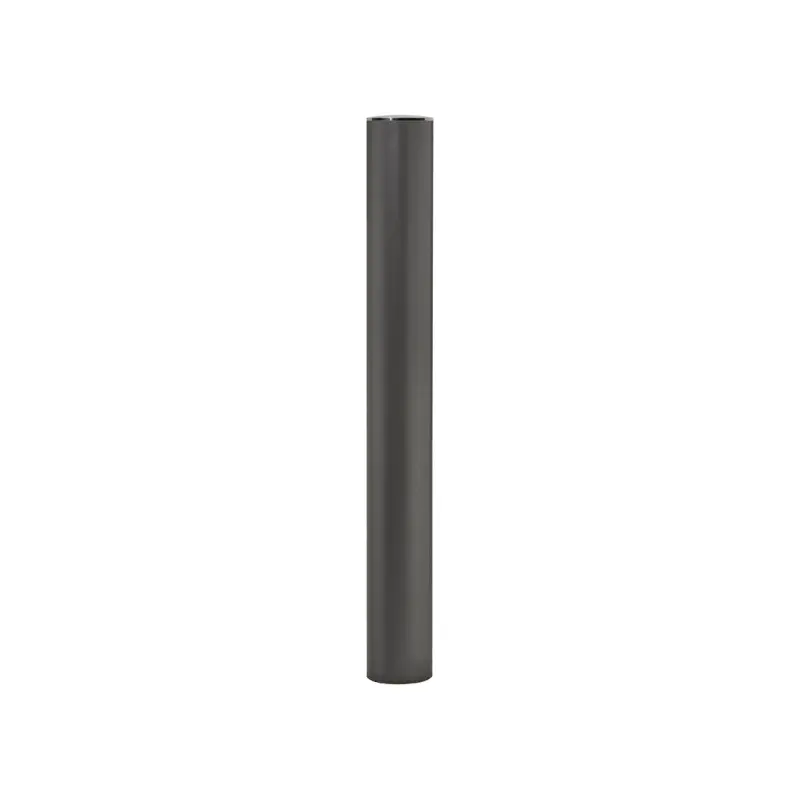 Brushed stainless steel decorative steel bollard Ø 114 mm
