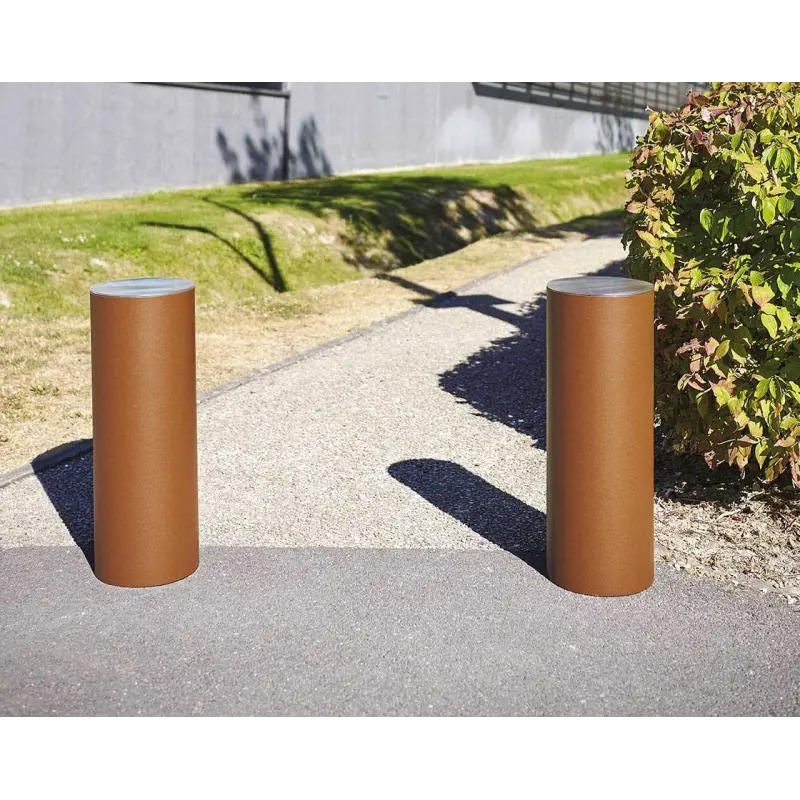 Steel bollard Province with decorative stainless steel-2