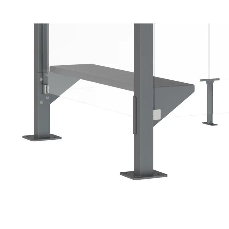 Perch Bench for Smoking and Vaping shelter