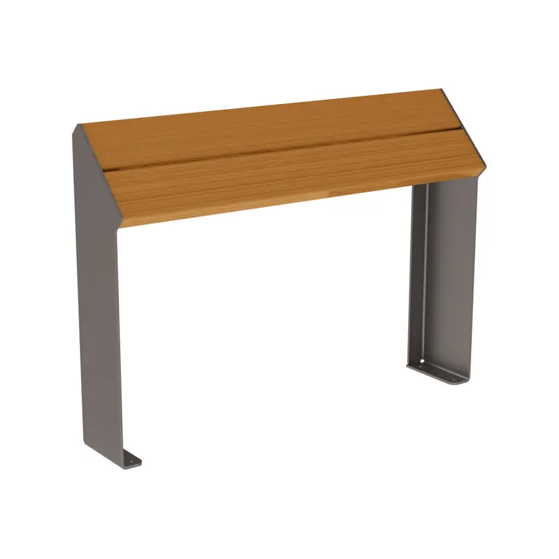 KUBE. steel & wood perch seat