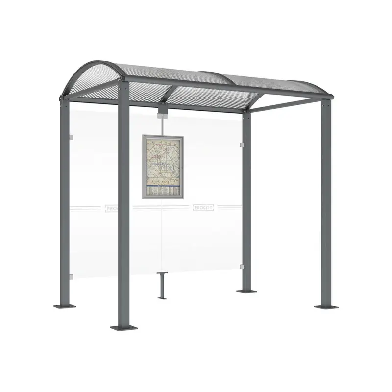 Square post bus shelters-1