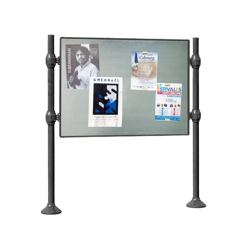 Province signage support – Brushed stainless steel top