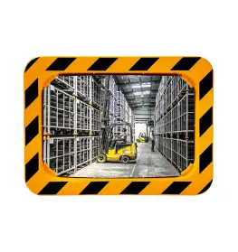 Industrial safety mirrors  (yellow & black frame) in Polymir & P.A.S