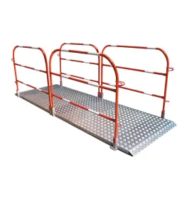 Pedestrian bridges for site safety