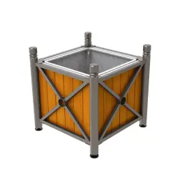 Province wood & steel planters – City
