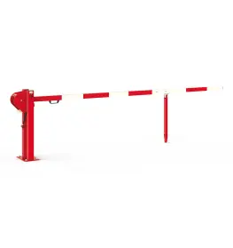 Universal boom barrier with gas cylinder system