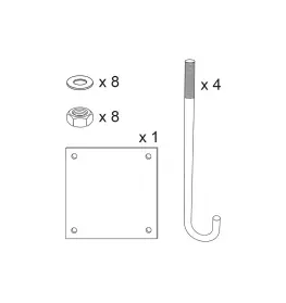 Height restrictor pre-installation kit for 202541 and 202542