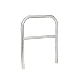 Galvanised steel hoop barrier with cross bar - Ø 60 mm