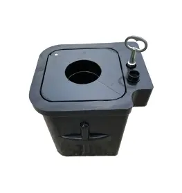 Removable bollard socket for shape-memory bollard