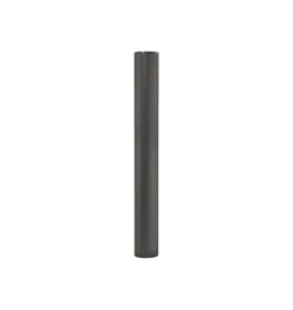 Brushed stainless steel decorative steel bollard Ø 114 mm