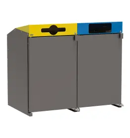 Berlin wheelie bin store with front loading