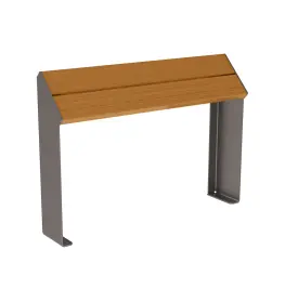 KUBE. steel & wood perch seat