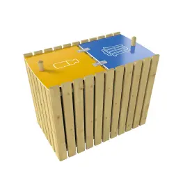Turin recycling bin 2 x 100 litres