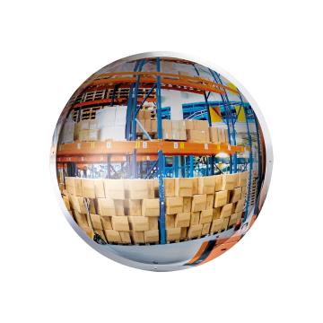 Vertically mounted 1/2 sphere mirror in POLYMIR®