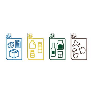 Recycling point decal kit