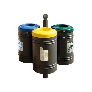 PROCITY® recycling point 40 liters x 3 - Sphere