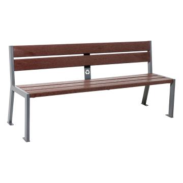 Silaos® recycled plastic bench 5 slats