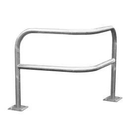 Rohová zábrana s příčkou na 2 nožkách 1000 mm žárový zinek