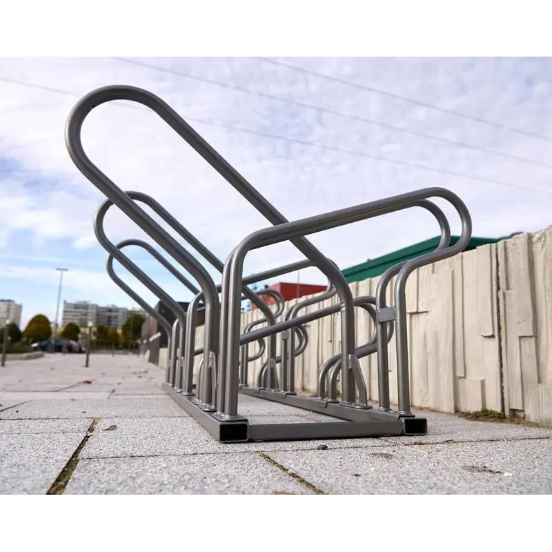 Fahrradständer mit versetzten Plätzen Optimum