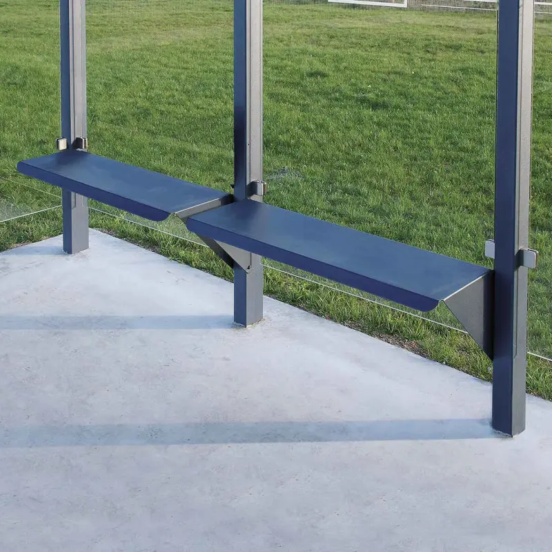 Sitzbank mit Rückenlehne für Wartehalle Convi®