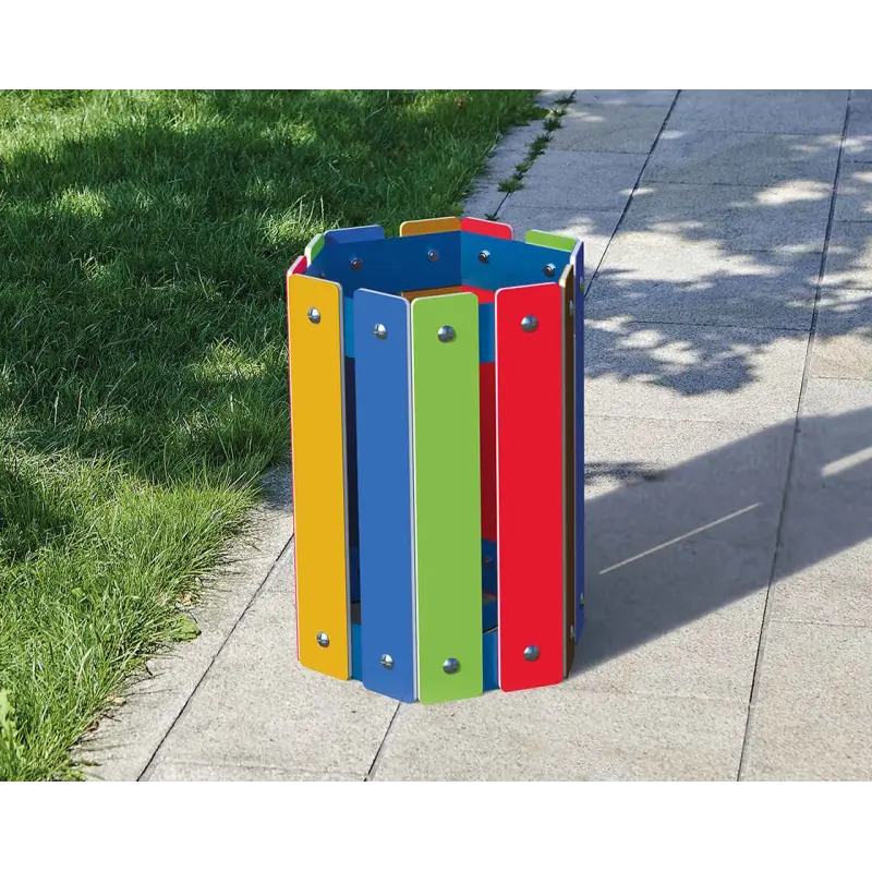 Abfallbehälter Regenbogen 50 Liter