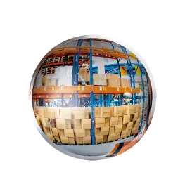 Panormaspiegel - Halbkugel - Wandmontage