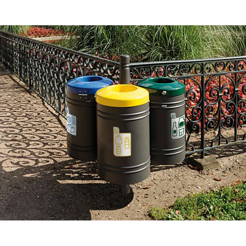 Papelera Galway City para recogida selectiva 40 litros