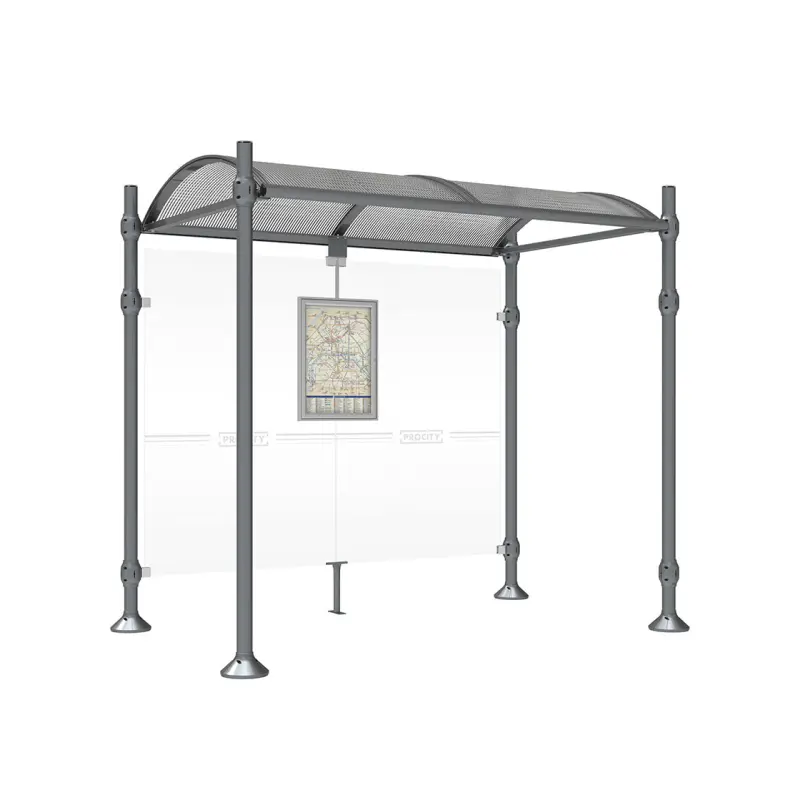 Marquesina Provincia cabezal Inox cepillado
