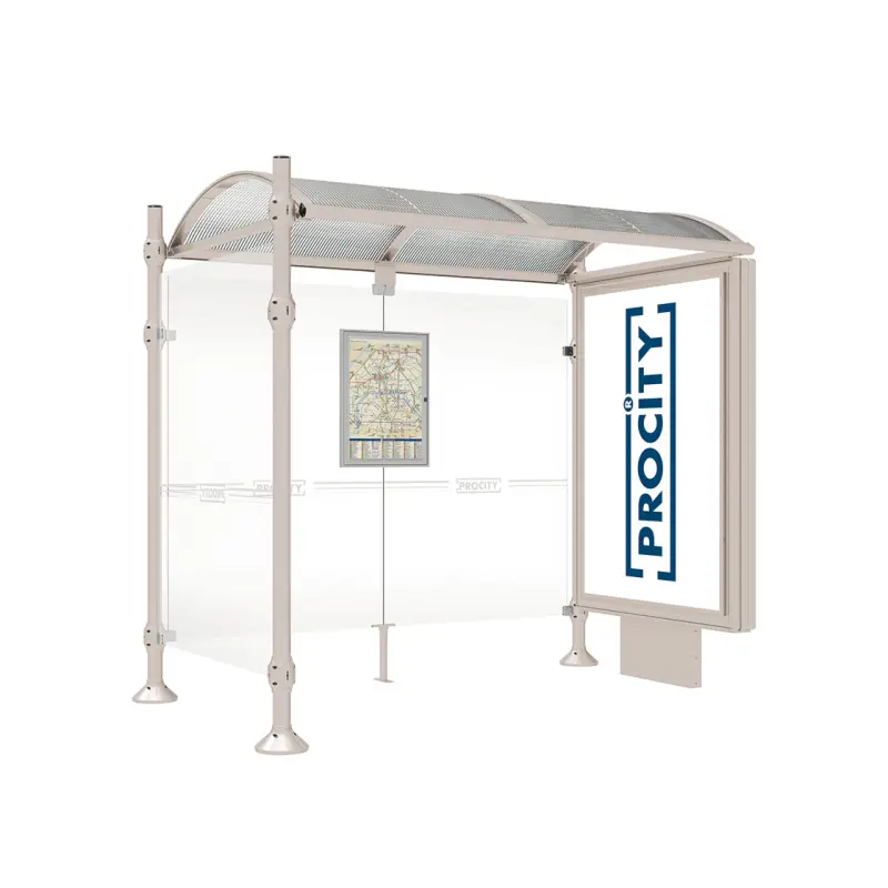 Marquesina Provincia cabezal Inox cepillado