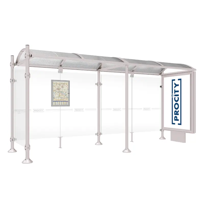 Marquesina Provincia cabezal Inox cepillado