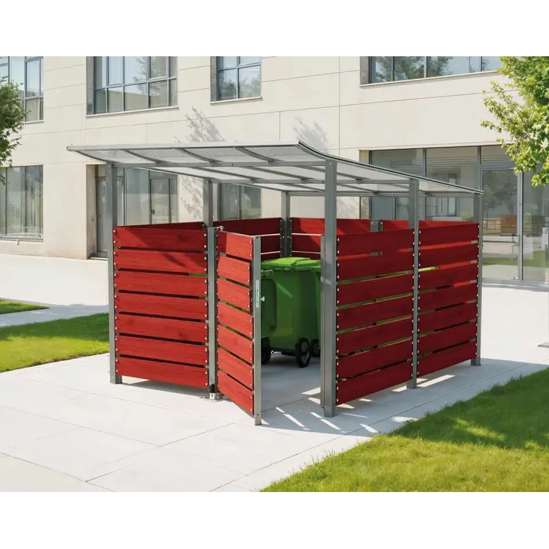 Puerta de laminado compacto para cubrecontenedores Modulo