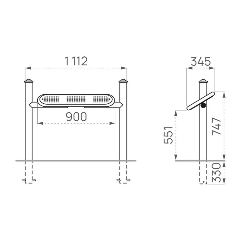 Semisentado Estoril cabezal Agora