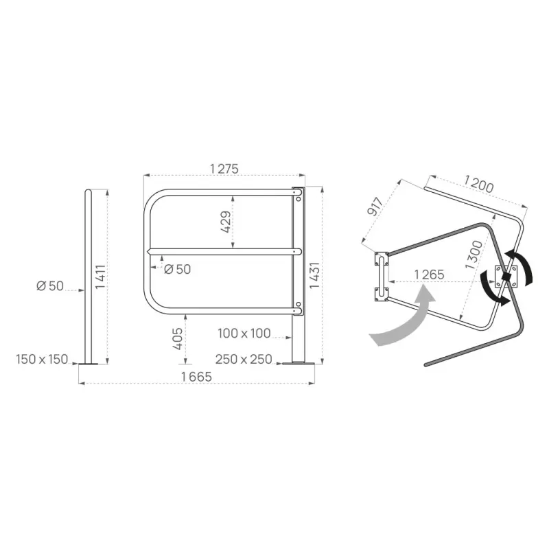 Barrera selectiva giratoria