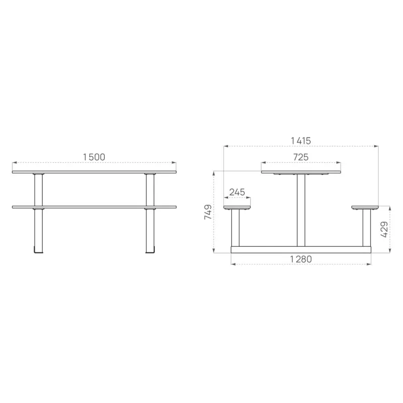 Mesa de pícnic Riga