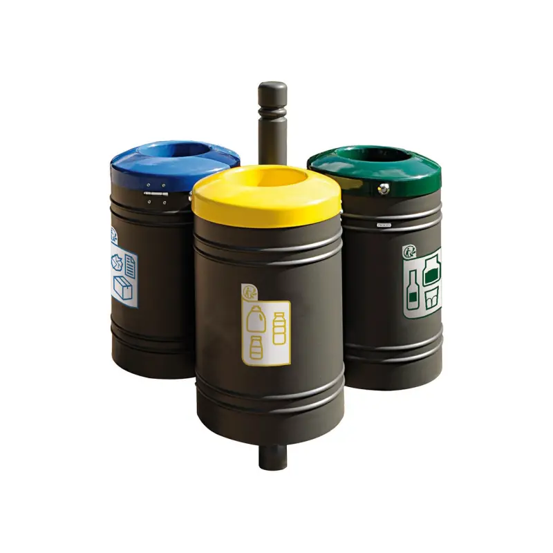 Papelera Galway City para recogida selectiva 40 litros