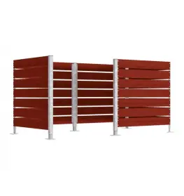 Postes cubrecontenedores modulable galva