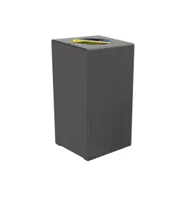 Papelera reciclaje acero KUB.