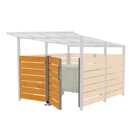 Puerta de laminado compacto para cubrecontenedores Modulo
